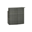 3 Piece With Cushions Grey Garden Bar Set
