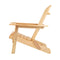 3 Piece Wooden Outdoor Beach Chair And Table Set