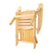 3 Piece Wooden Outdoor Beach Chair And Table Set