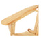 3 Piece Wooden Outdoor Beach Chair And Table Set