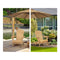 3 Piece Wooden Outdoor Beach Chair And Table Set