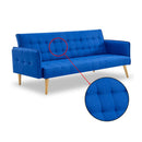 3 Seater Modular Linen Fabric Sofa Bed Couch Armrest