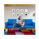 3 Seater Modular Linen Fabric Sofa Bed Couch Armrest
