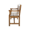 3 Seater Wooden Garden Bench Chair Natural