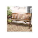 3 Seater Wooden Garden Bench Chair Natural