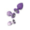 3 Sizes Fantasy For Her Little Gems Trainer Set Butt Plugs Purple