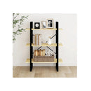 3 Tier Book Cabinet 80 X 30 X 105 Cm Solid Pine Wood