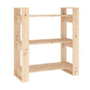 3 Tier Book Cabinet 80 X 35 X 91 Cm Solid Wood Pine