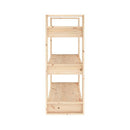 3 Tier Book Cabinet 80 X 35 X 91 Cm Solid Wood Pine