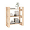 3 Tier Book Cabinet 80 X 35 X 91 Cm Solid Wood Pine