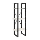 3 Tier Book Cabinet White 40 X 30 X 105 Cm Solid Pinewood