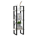 3 Tier Book Cabinet White 40 X 30 X 105 Cm Solid Pinewood