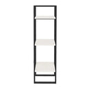 3 Tier Book Cabinet White 40 X 30 X 105 Cm Solid Pinewood