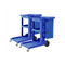 3 Tier Multifunction Janitor Cart Trolley And Waterproof Bag Blue