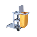 3 Tier Multifunction Janitor Cart Trolley And Waterproof Bag With Lid