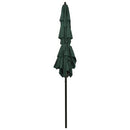 3 Tier Parasol With Aluminum Pole Green 2 X 2 M