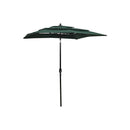 3 Tier Parasol With Aluminum Pole Green 2 X 2 M
