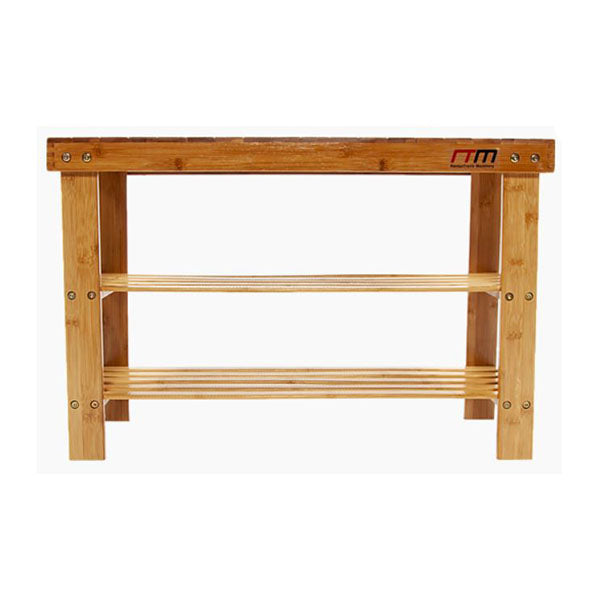 3 Tier Shoe Rack Bamboo Wooden Storage Shelf Bench Cabinet Organiser