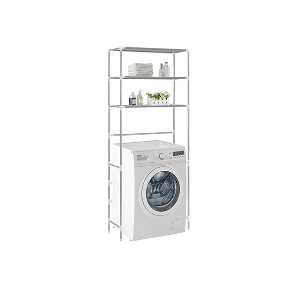 3 Tier Storage Rack Over Laundry Machine Silver