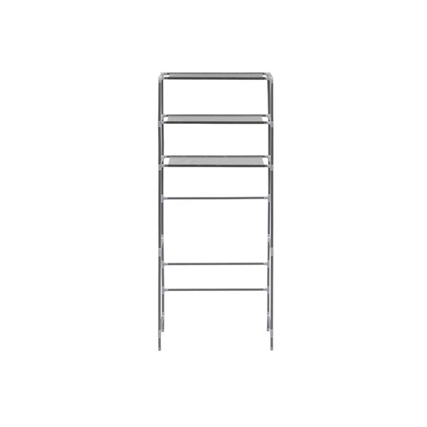 3 Tier Storage Rack Over Laundry Machine Silver