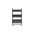 3 Tier Trolley Black 43 X 34 X 79 Cm Steel