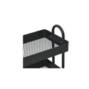3 Tier Trolley Black 43 X 34 X 79 Cm Steel