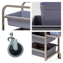 3 Tier Trolley Cart Five Buckets 82X43X92Cm Square