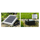 Water Fountain Features Solar Led Lights Outdoor Cascading 3 Tiered