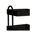 3 Tiers Kitchen Organiser Trolley Cart Steel Shelf Wheels