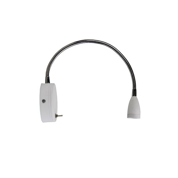 3W Led Switched Flexible Wall Light 30 Cm White