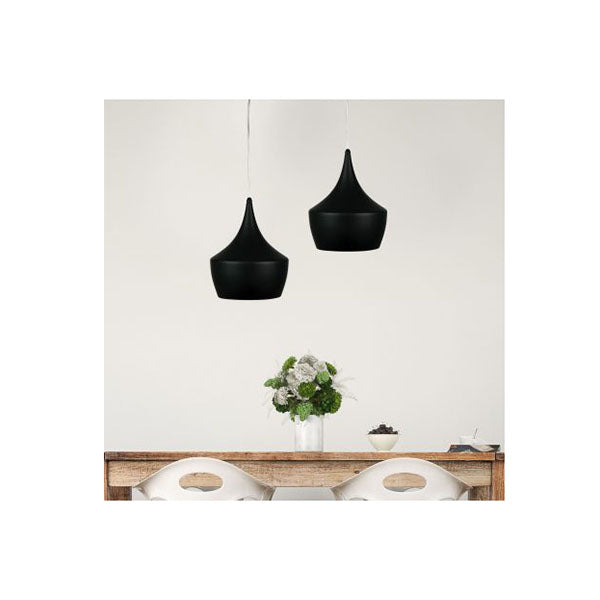 Urban Retro Styled Pendant In Black