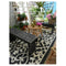 Venice Black And Cream Recycled Plastic Outdoor Rug And Mat