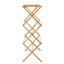 Bamboo Clothes Dry Rack Foldable Towel Hanger Laundry Drying