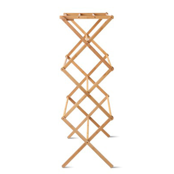 Bamboo Clothes Dry Rack Foldable Towel Hanger Laundry Drying
