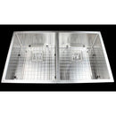 Handmade 1.5mm Stainless Steel Kitchen Sink with Square Waste