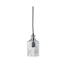 Clear Retro Vintage Cut Glass Pendant