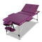 3 Fold Portable Aluminum Massage Bed Purple 75cm