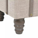 3 Piece Solid Wood and Steel Storage Bench 112x37x45cm