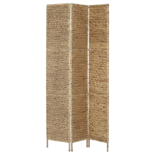 3 Panel Water Hyacinth Room Divider 116x160cm
