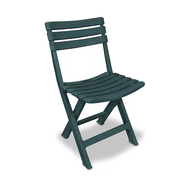 3 Piece Folding Bistro Set Plastic Green