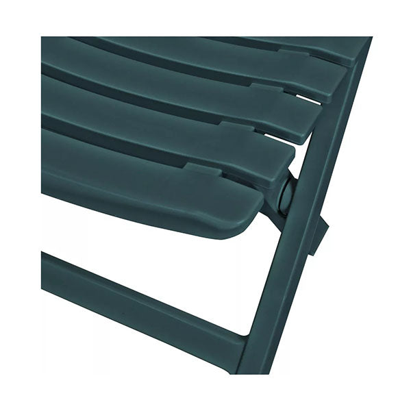 3 Piece Folding Bistro Set Plastic Green
