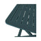 3 Piece Folding Bistro Set Plastic Green