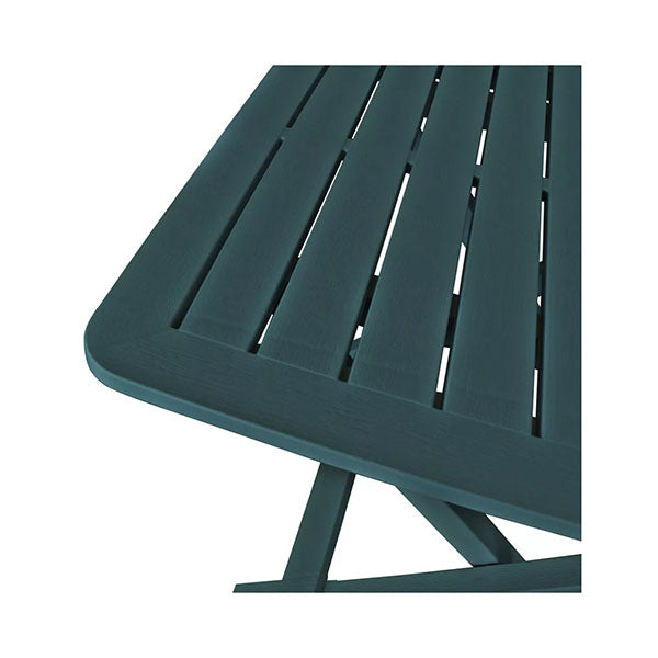 3 Piece Folding Bistro Set Plastic Green
