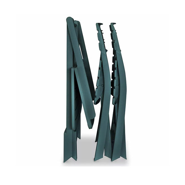 3 Piece Folding Bistro Set Plastic Green