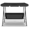 Gardeon Outdoor Furniture Swing Chair Hammock 3 Seater Bench Canopy Black