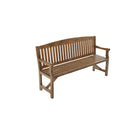 3 Seater Wooden Garden Bench Chair Natural