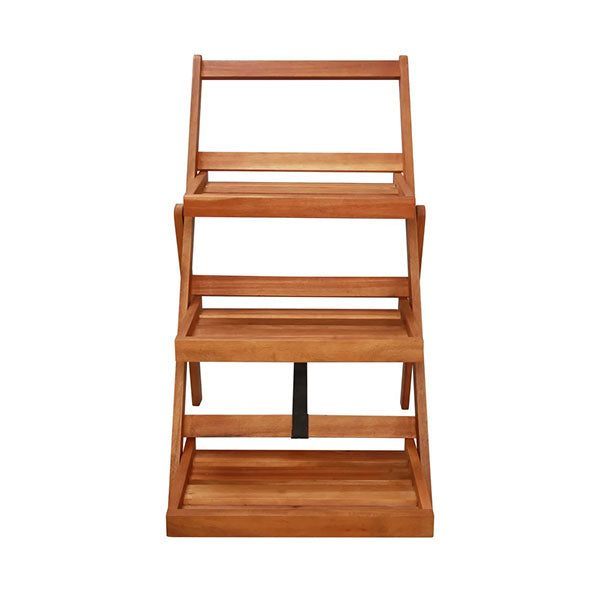 3 Tier Plant Stand 50 X 63 X 80 Cm Solid Acacia Wood