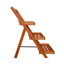 3 Tier Plant Stand 50 X 63 X 80 Cm Solid Acacia Wood