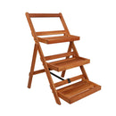 3 Tier Plant Stand 50 X 63 X 80 Cm Solid Acacia Wood