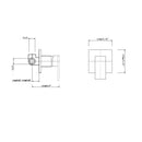 Ottimo Nero Square Matte Black Shower/Bath/Basin Mixer